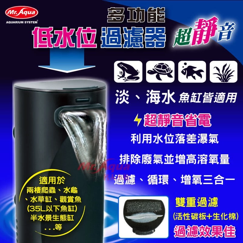 Mr. Aqua 多功能低水位過濾器